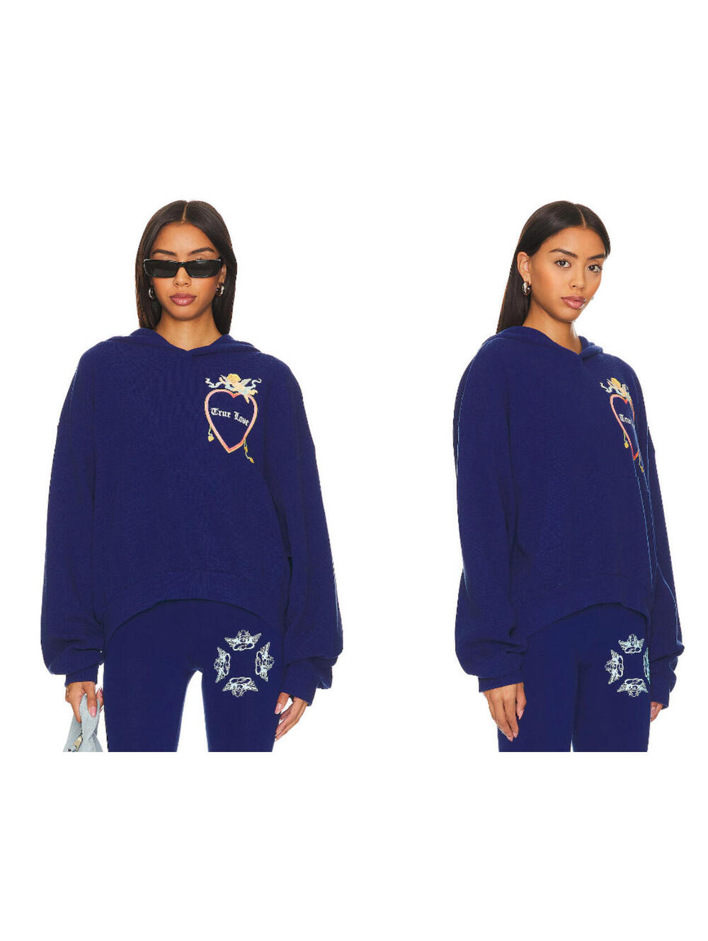 Boys Lie HEAD OVER HEALS HOODY SWEATSHIRT  blue  one  size  $130msrp